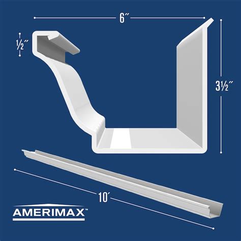 Amerimax 6 In X 120 In White K Style Gutter In The Gutters Department