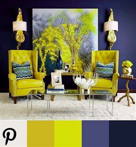 Blue And Yellow Interior Design Colour Scheme Colores De Casas