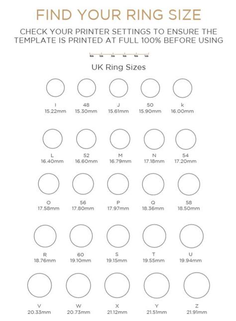 It is important to note that when getting a wide band, it is best to size up. Ring Size Guide