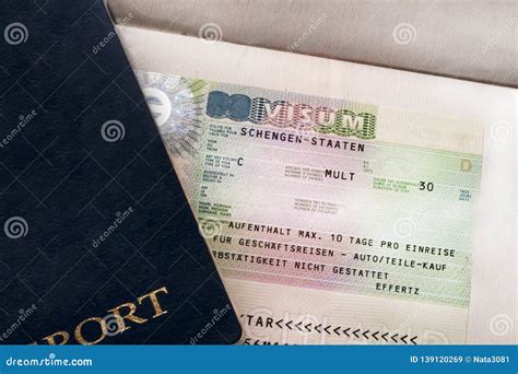 Two Travelers Passports With A Schengen Visa Euro Trip Selective