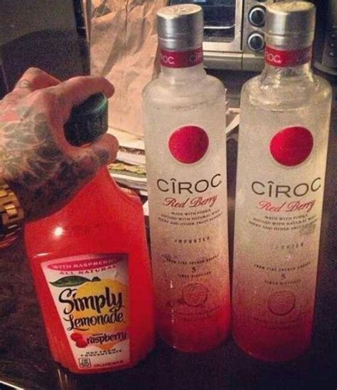 Ciroc Red Berry Vodka And Raspberry Lemonade Drinks Alcohol Drink