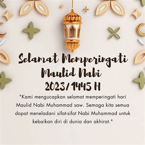 35 Gambar Kartu Ucapan Maulid Nabi Muhammad 20231445 H