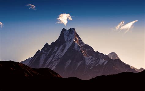 Download 1920x1200 Wallpaper Dawn Sky Himalaya Mountains Peak