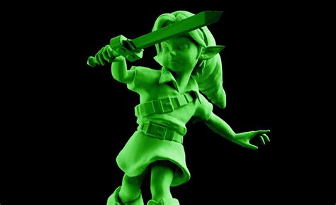 Young Link Ocarina Of Time From Zelda Majoras Mask 3d Print Model By