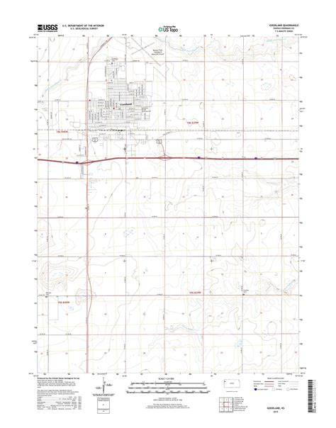 Mytopo Goodland Kansas Usgs Quad Topo Map