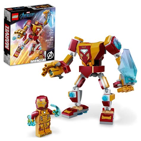 Lego Marvel Iron Man Mech Armor Building Kit Collectible Mech And Minifigure For Iron Man