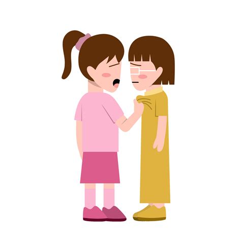 Little Girl Bullying Another Girl 23921907 Vector Art at Vecteezy