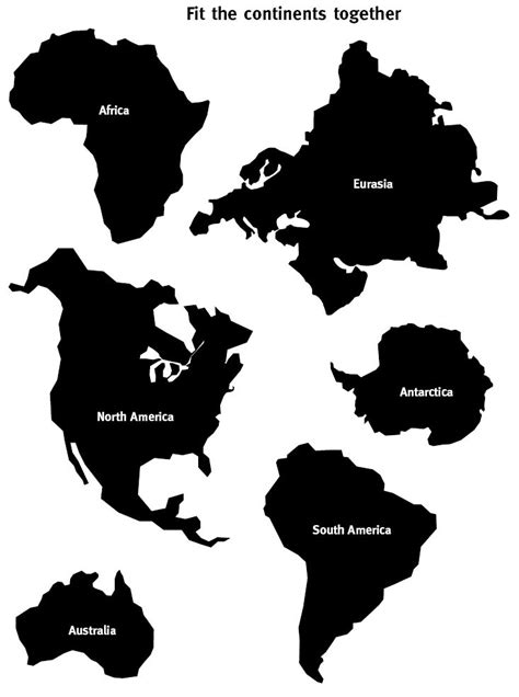 7 Continents Cut And Paste Teacher Stuff Cut Outs South America