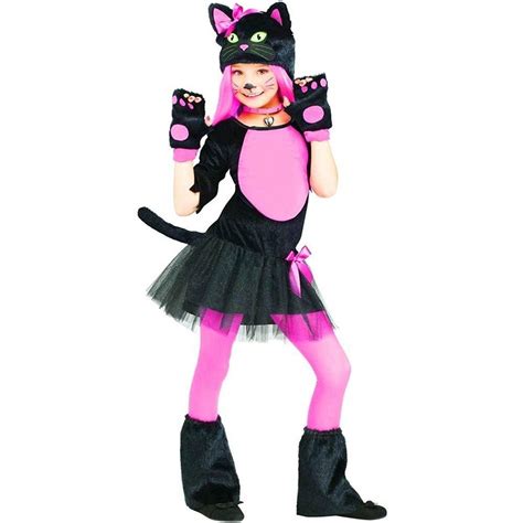 Girls Pink Cute Kitty Cat Costume Forever Young