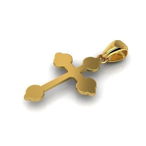 Budded Catholic Christian Christianity Church Cross Crucifix 3d Model