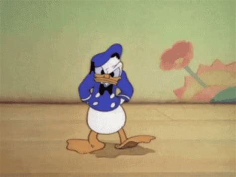 Impatient Donald Duck 