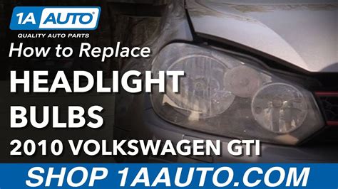 How To Replace Headlight Bulbs 2010 14 Volkswagen Gti 1a Auto