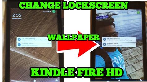Change Lockscreen Wallpaper On Kindle Fire Hd Youtube