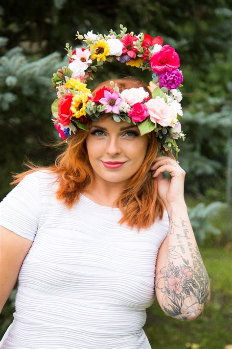Midsommar May Queen Crown Flower Crown With Arch Giant Uk