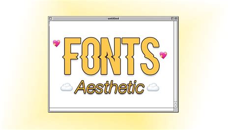 Aesthetic Fonts ♡ Youtube