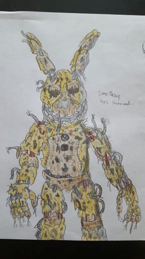 Springtrap Doodle Colored Five Nights At Freddys Amino