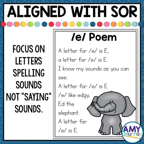 Letter Sound Poems Teaching Exceptional Kinders