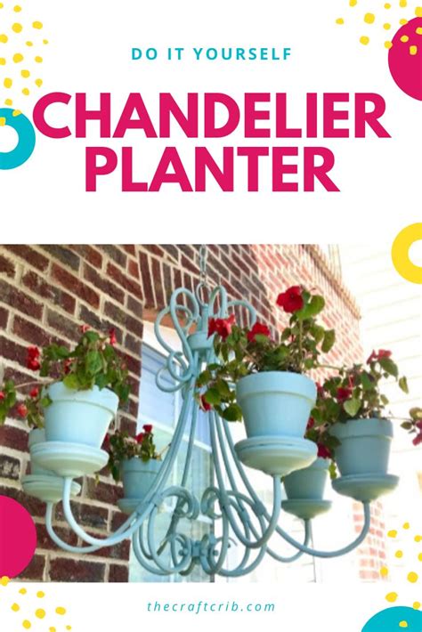 Make Your Own Planter From An Old Chandelier Garden Art Diy Garden