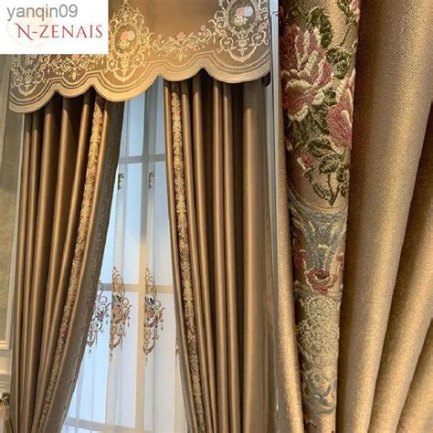 European Jacquard Luxury Latest Curtain Designs 2022 For Living Room