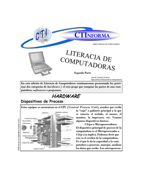 Literacia Parte Ii Centro De Tecnologías De Información Cti