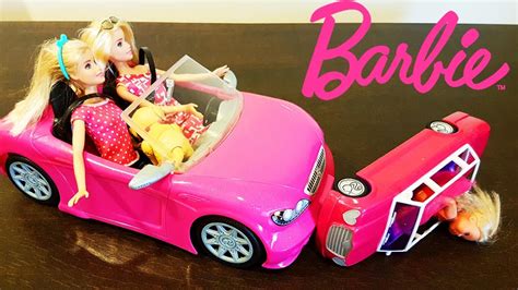 Barbie New Car Accident Barbie Car Crash With Chelsea لعبة سيارة