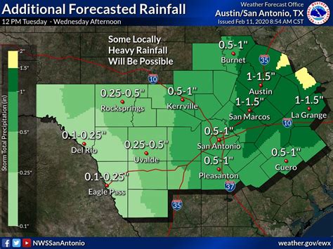Widespread Rain Is Expected Across Most Of South Central Texas Tonight