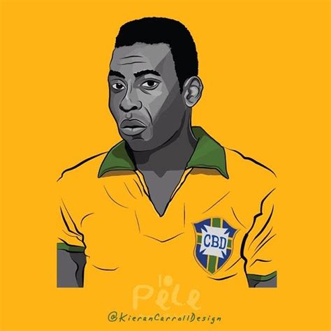 Kieran Carroll Design Football Illustration Soccer Artwork Pelé