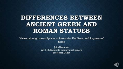 differences between ancient greek and roman statues youtube
