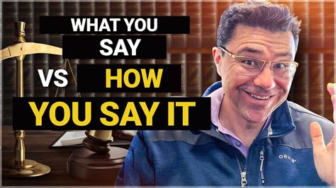 What You Say Vs How You Say It What Really Matters Youtube
