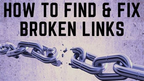 How To Find Fix Broken Links Best Online Broken Links Checker Tool On Page Seo Techniques