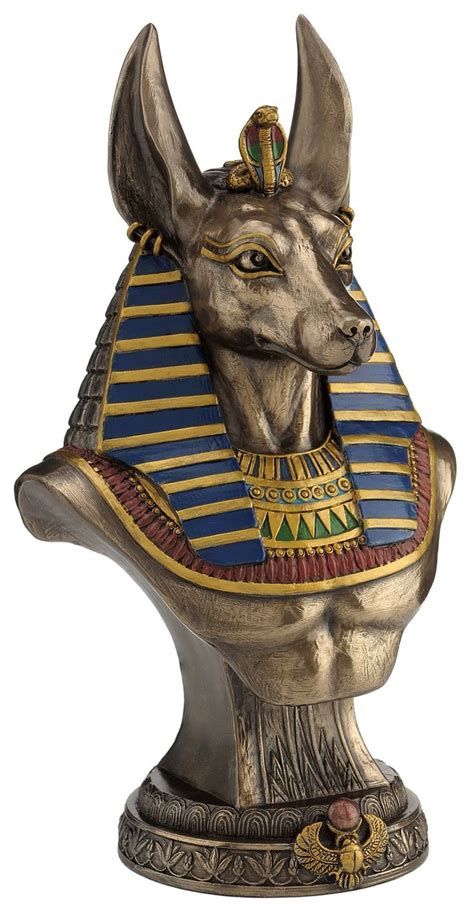 anubis bust on plinth ancient egyptian artifacts egypt art egyptian artifacts