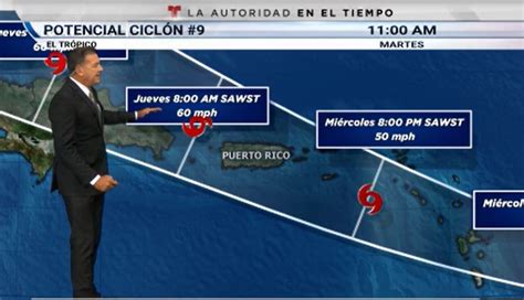 Emiten Aviso De Tormenta Tropical Para Puerto Rico Telemundo Puerto Rico