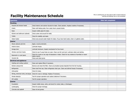 So it is a place, things or any kind of equipment that will help you in your work for a particular purpose. Building Maintenance Schedule Template Excel | Building ...