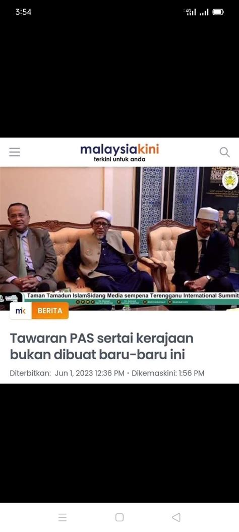 WARTAWAN RASMI LAMAN REFORMASI HADI AWANG POTONG STIM TENGAH JALAN