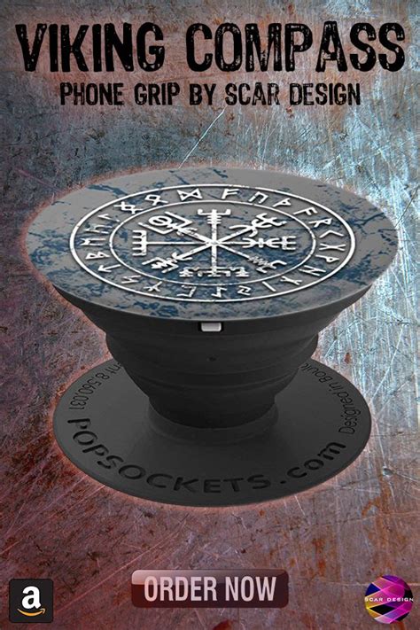 vikings compass vegvisir viking symbol phone grip