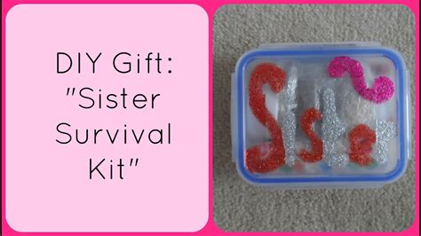 diy christmas gift sister survival kit accentgirl youtube