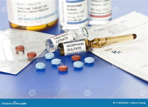 Physician S Prescription For Narcotic Drugs Stock Image Image Of Care