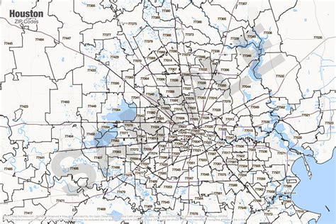 Zip Code Map North Houston Map