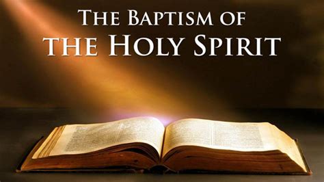 What Was The Baptism Of The Holy Spirit In Gods Image