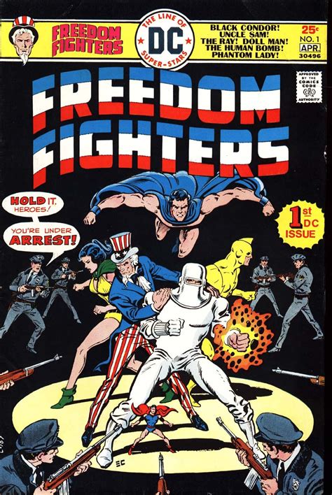 Comic Book Covers Freedom Fighters April Cover By Ernie