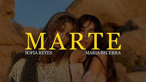 Sofia Reyes Maria Becerra Marte Letra Lyrics YouTube