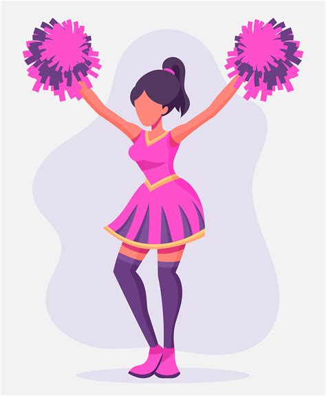 Cheerleader Illustration 259358 Vector Art At Vecteezy