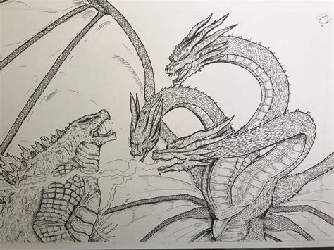 On this page, you will find godzilla coloring pictures to print. Godzilla Vs King Ghidorah Coloring Pages 2019 - Berbagi ...
