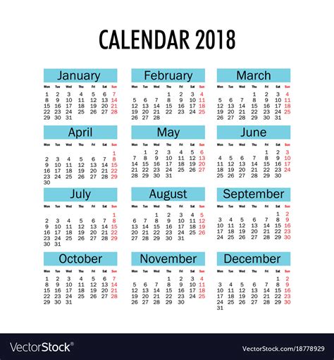 Calendar Months Isolated Icon Royalty Free Vector Image