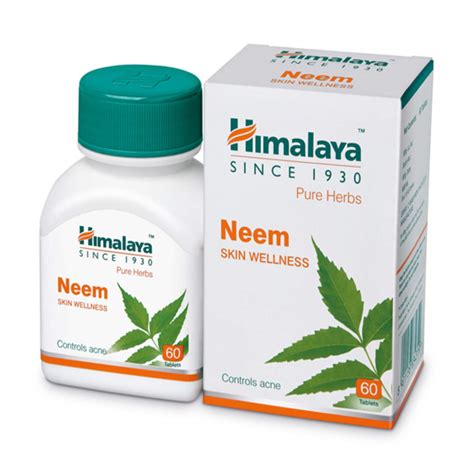Himalaya Wellness Pure Herbs Skin Wellness Tablets 60 Count Neem And Himalaya Wellness Pure