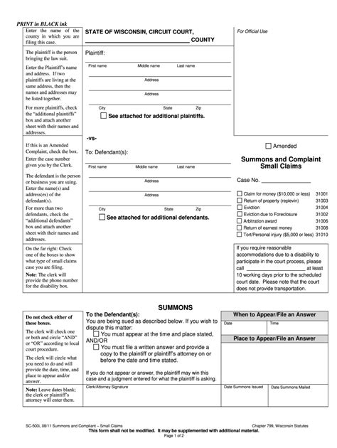 Summons And Complaint Form Sc Fill Out And Sign Online Dochub