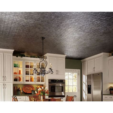 Shop Armstrong 40-Pack Tin Look Tintile HomeStyle Ceiling ...