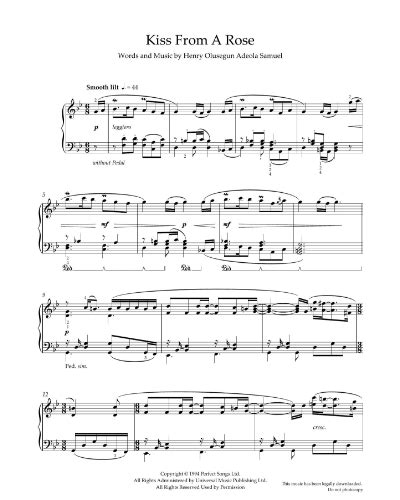 Kiss From A Rose Sheet Music By Seal Nkoda