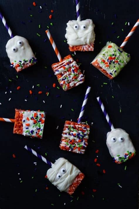 Halloween Marshmallow Treats My Baking Addiction