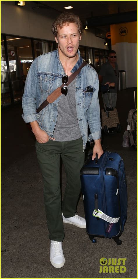 Park in the clinic parking garage. Sam Heughan Greets His Fans Upon Arrival in Los Angeles ...